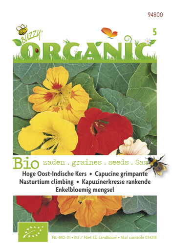Buzzy Organic Bio Oost-Indische Kers - Bloemzaden Buzzy Organic Bio Oost-Indische Kers - Bloemzaden