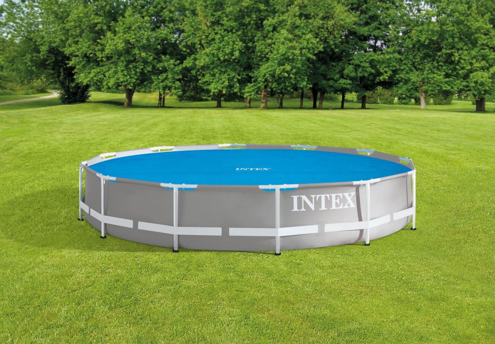 Intex Solar Frame Pool Afdekzeil - Zwembaden - Blauw - 43.2x36.5x24.5 cm - 366 cm