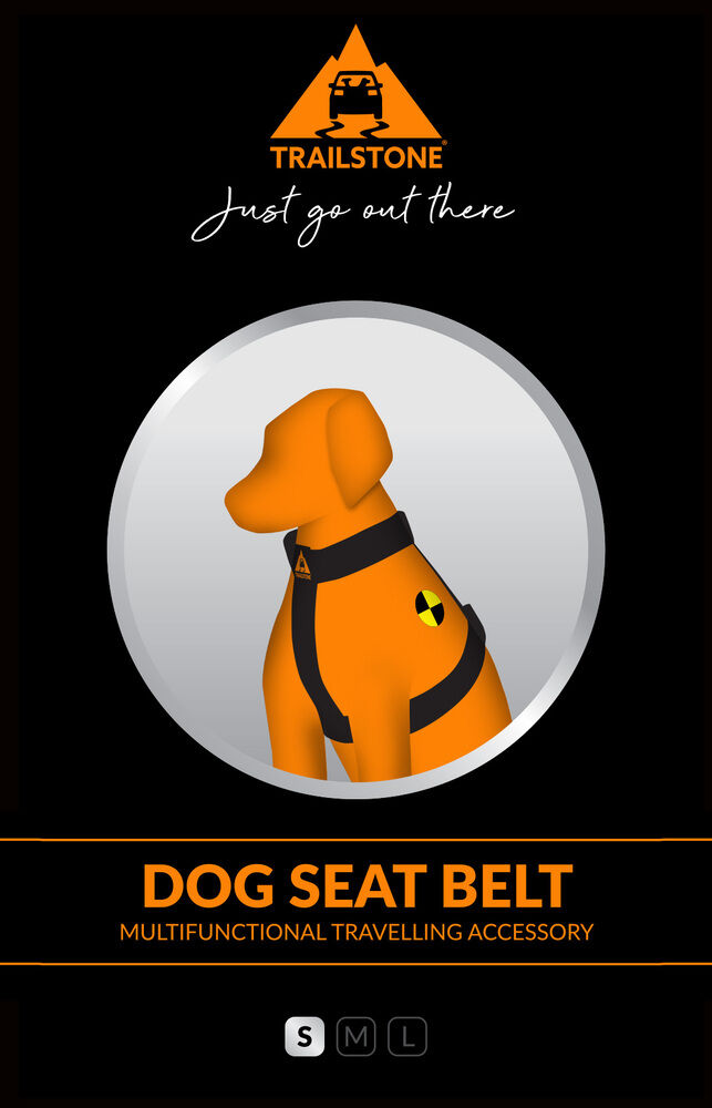 Trailstone Hond - Autogordel - 1.00 cm - zwart - 1.00 cm - S - 1.00 cm