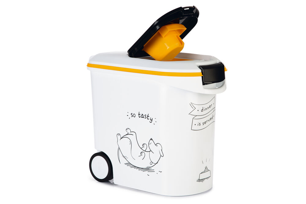 Curver Dis - Hond - Voercontainer - 35.00 l - 36.00 cm - Wit Grijs - 51.00 cm - 23.00 cm
