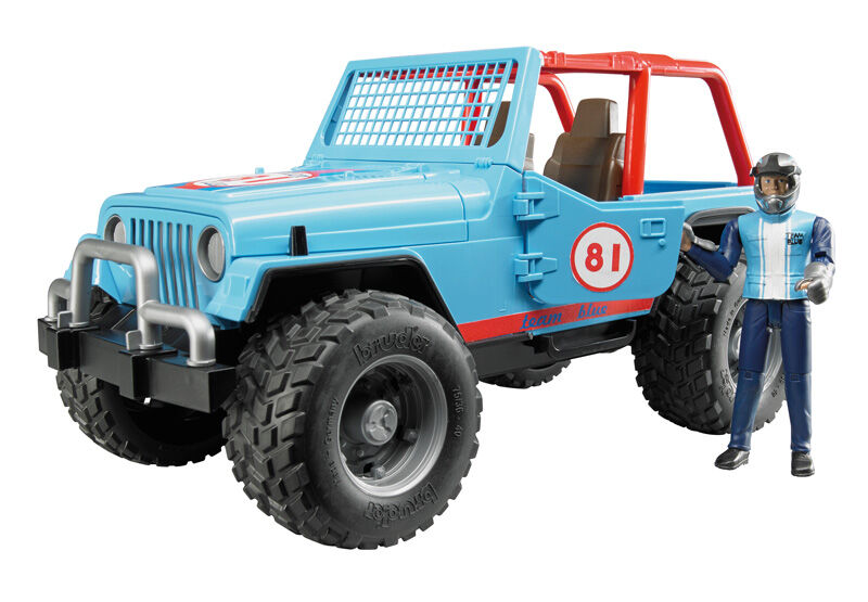 Bruder Jeep Cross Country racer blauw met chauffeur 1:16 - Vrachtwagens & auto's Bruder Jeep Cross Country racer blauw met chauffeur 1:16 - Vrachtwagens & auto's
