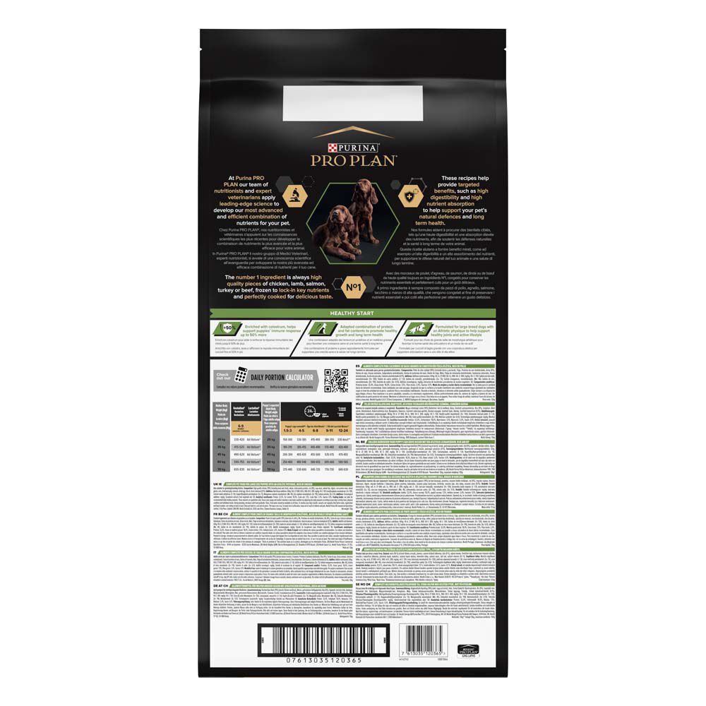 PRO PLAN Healthy Start Puppy Large Athletic - Hondenvoer - 12 - kip