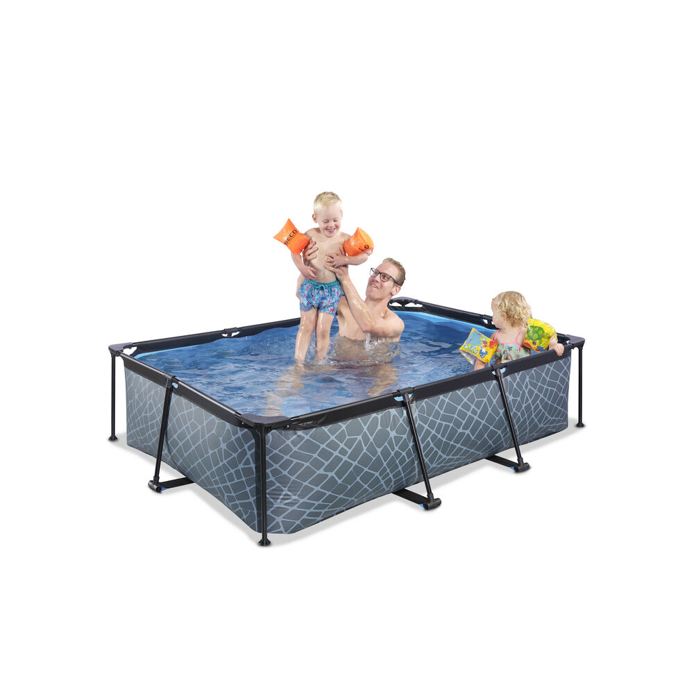 EXIT Stone Frame Pool - Zwembad - Stone - 1x220201x65 cm