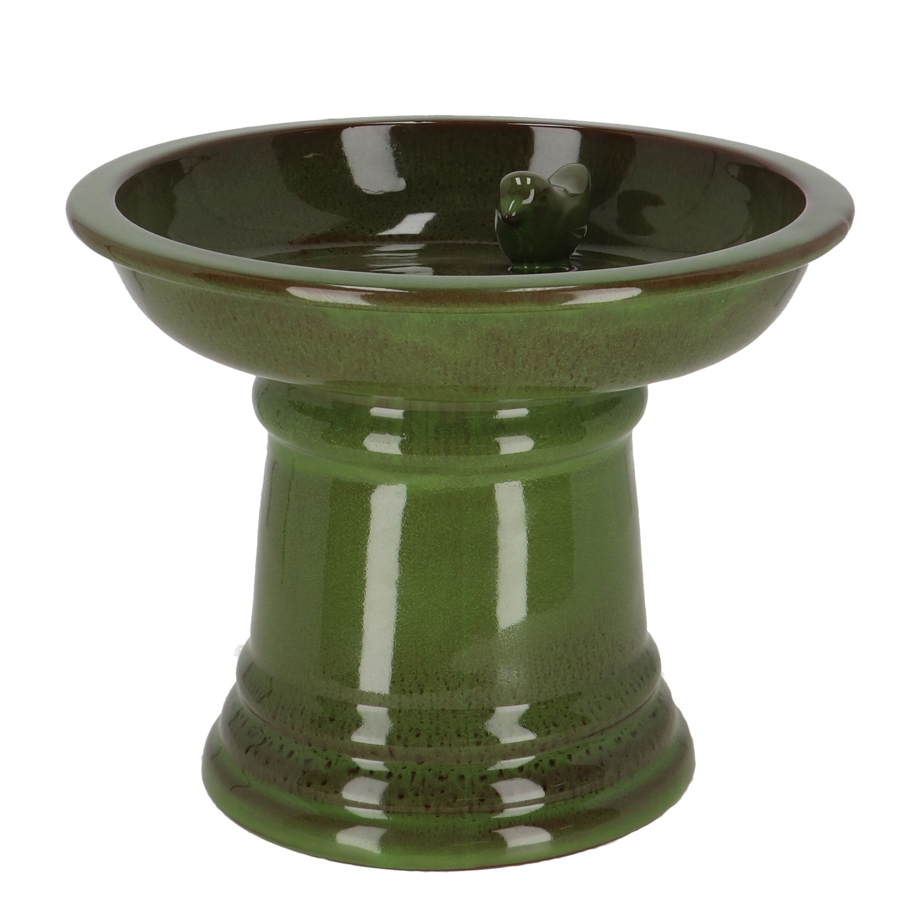 op voet - Waterschaal - Groen - 28,8 cm op voet - Waterschaal - Groen - 28,8 cm