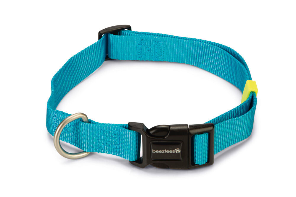 Beeztees Uni - Halsband Hond - 70 cm - 30.00 cm - lichtblauw - 25 mm - 4.00 cm - 48 tot 70 cm - 2.00 cm