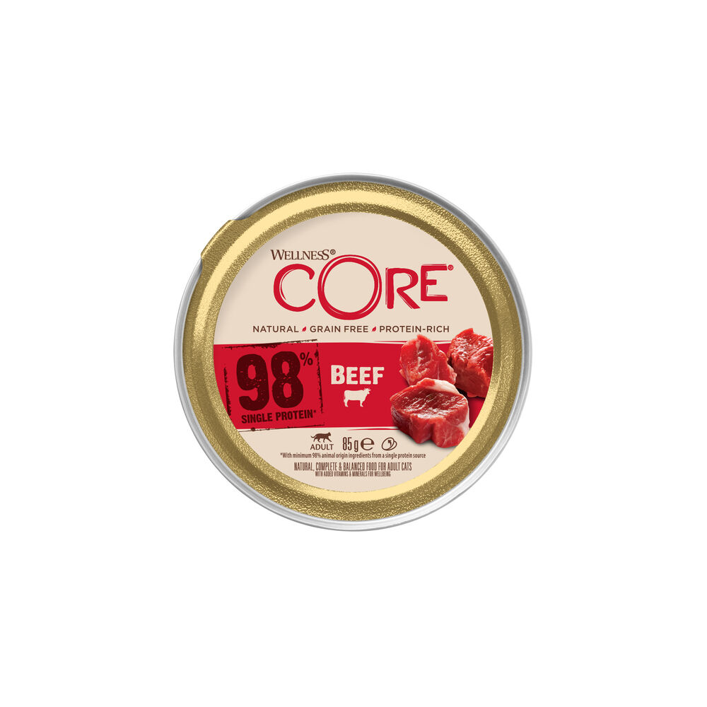 Wellness Core 98% Single Protein - Kattenvoer - Rund - 85 gram