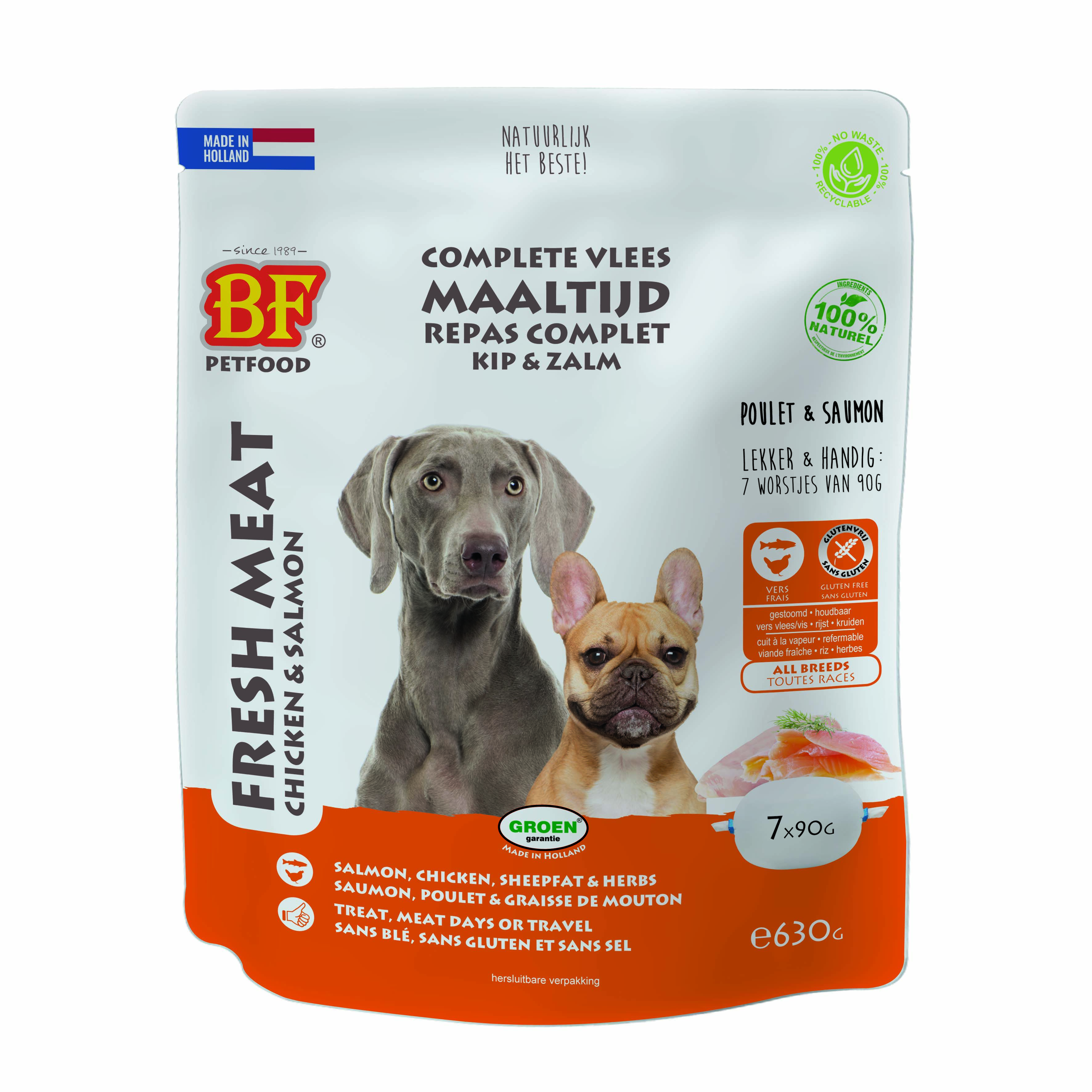 BF Petfood Vleesvoeding - Hondenvoer - Zalm - 630 - zalm