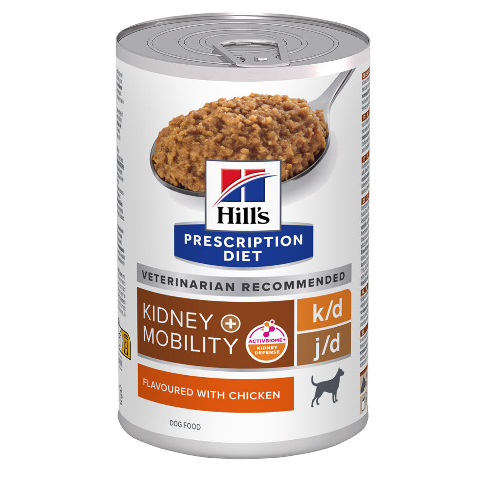 Hill's Prescription Diet k/d + Mobility - Hondenvoer veterinair - Kip - 370 gram
