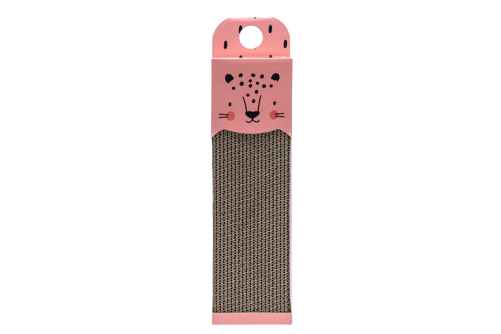 Beeztees Luipaard - Krabplank - 1.00 cm - Roze - 45.00 cm - 1.00 cm