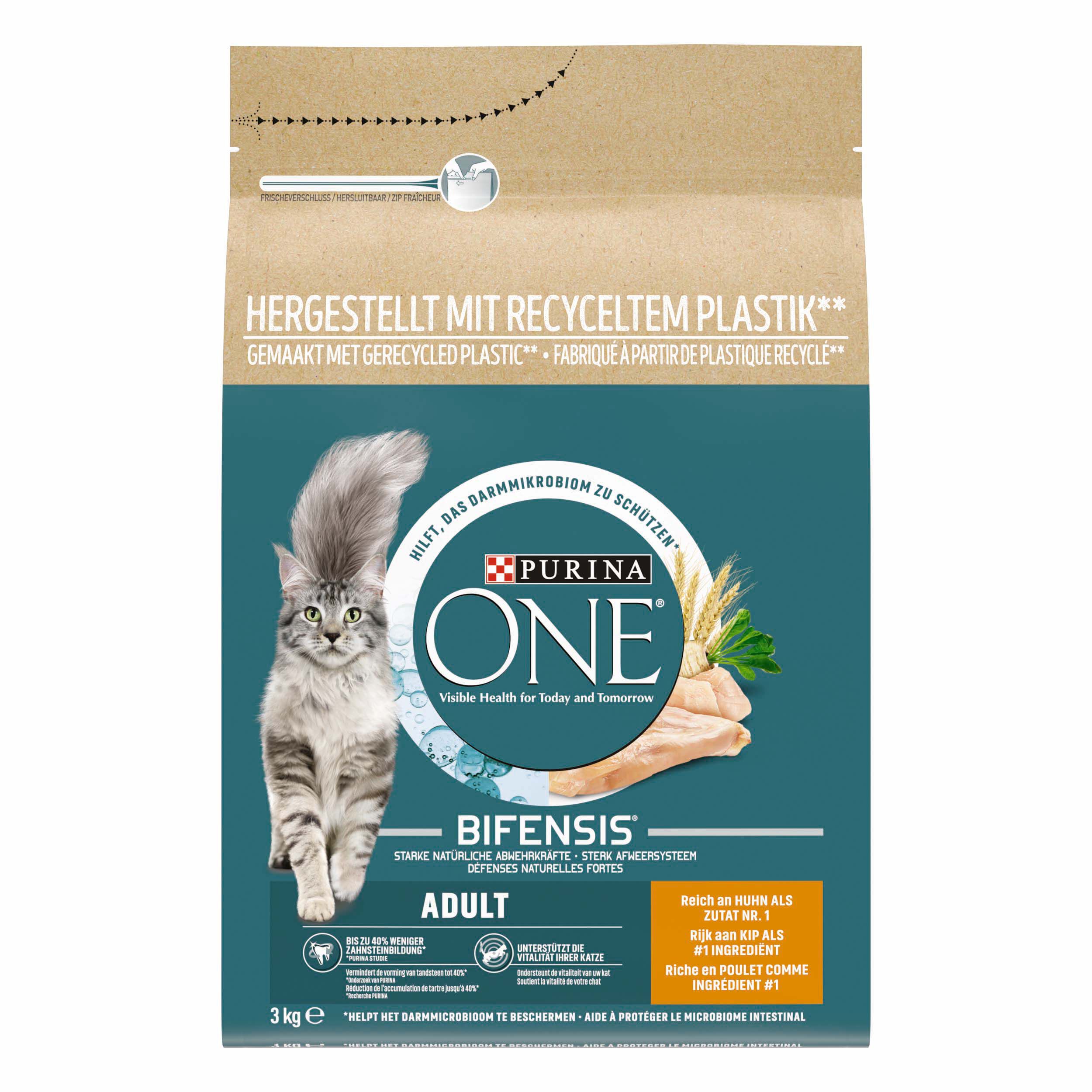 Purina One Adult - Kattenvoer - Kip - 3 kg