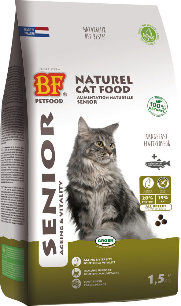 BF Petfood Senior Ageing - Kattenvoer - Kip - 10 kg
