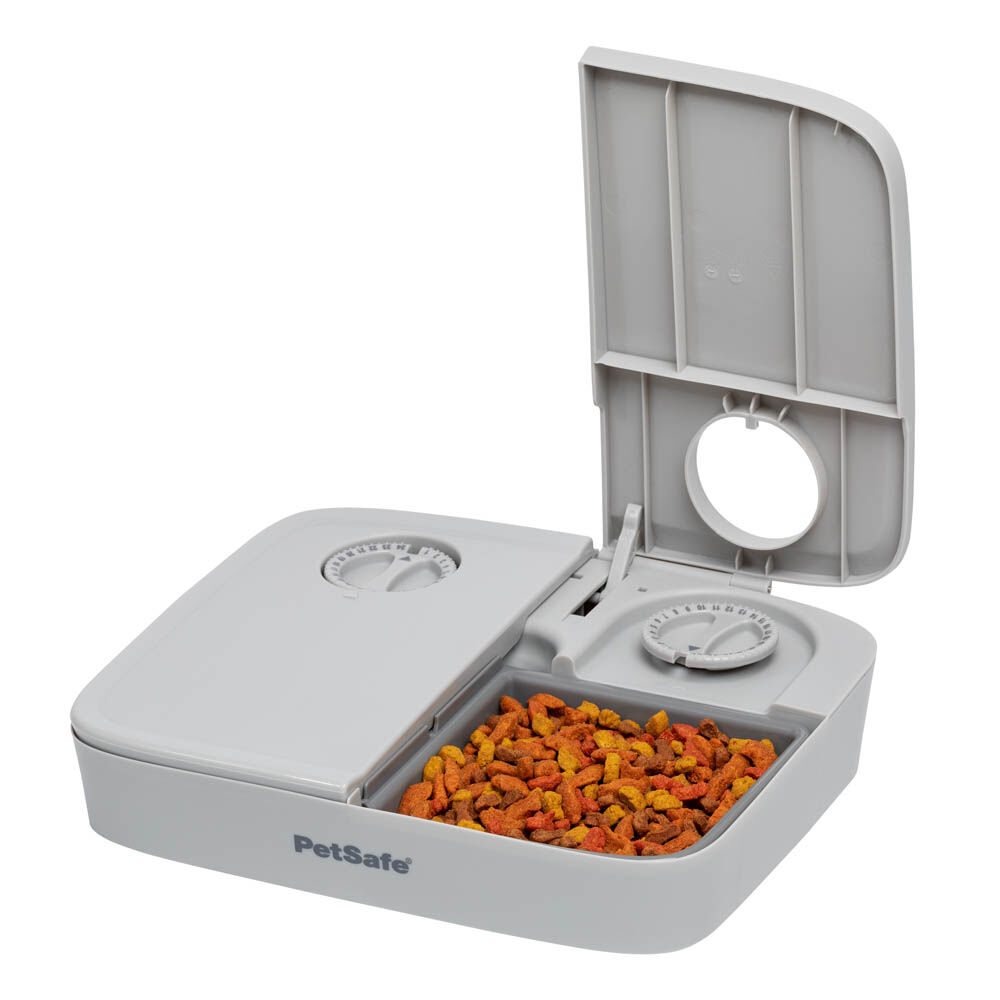 Petsafe - Automatische voerbak voor 2 maaltijden - 6.70 cm - Grijs - 21.80 cm - 25.50 cm