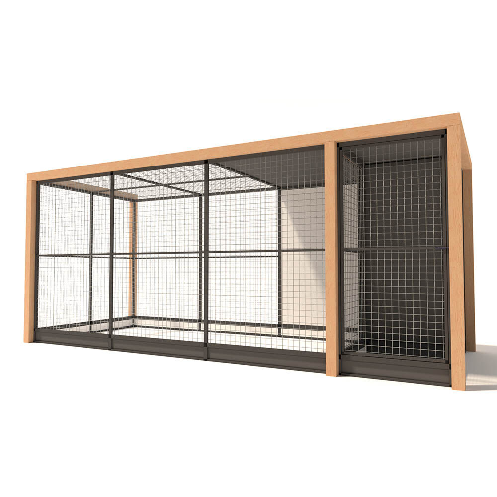 Glorenza Alfred - Kattenren - Antraciet - 202x190x475 cm Glorenza Alfred - Kattenren - Antraciet - 202x190x475 cm