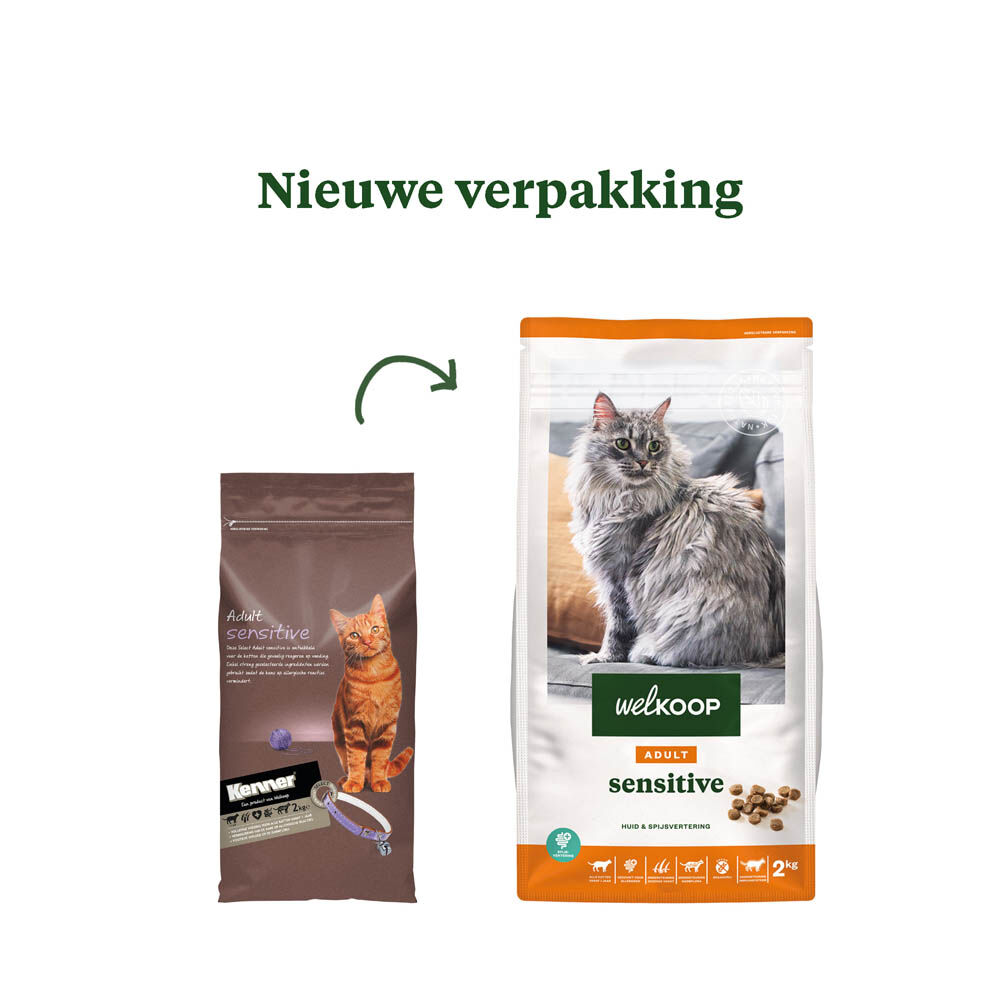 Welkoop Adult Sensitive - Kattenvoer - 2 - kip Welkoop Adult Sensitive - Kattenvoer - 2 - kip