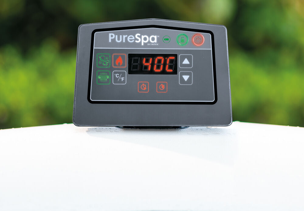 Intex PureSpa Greywood Deluxe - Jacuzzi - Grijs - 56x196196x71 cm - 196 cm