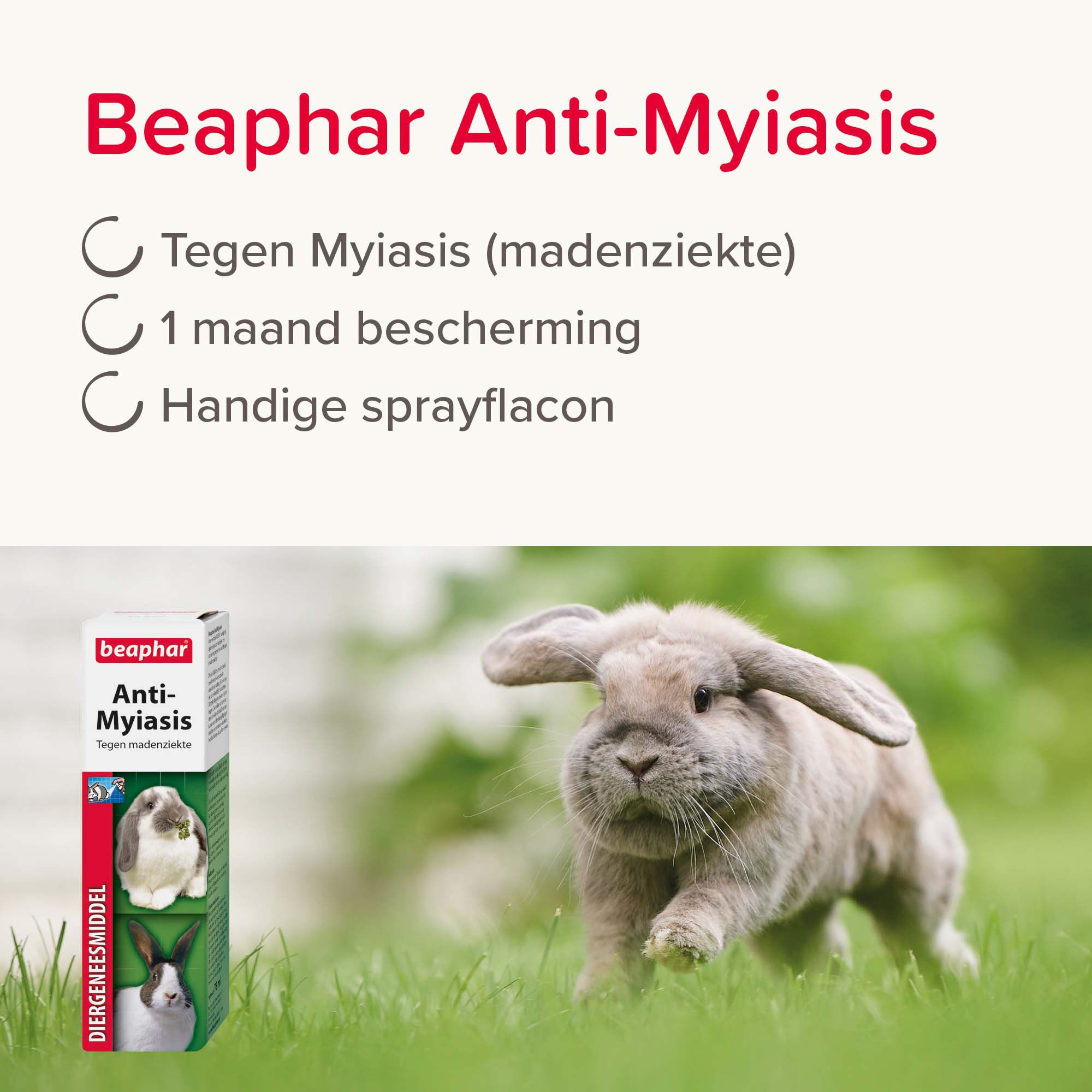 Beaphar Anti-Myiasis  (madenziekte)  - Diergeneesmiddel - 75 - 16.1x4.5x4.5 cm