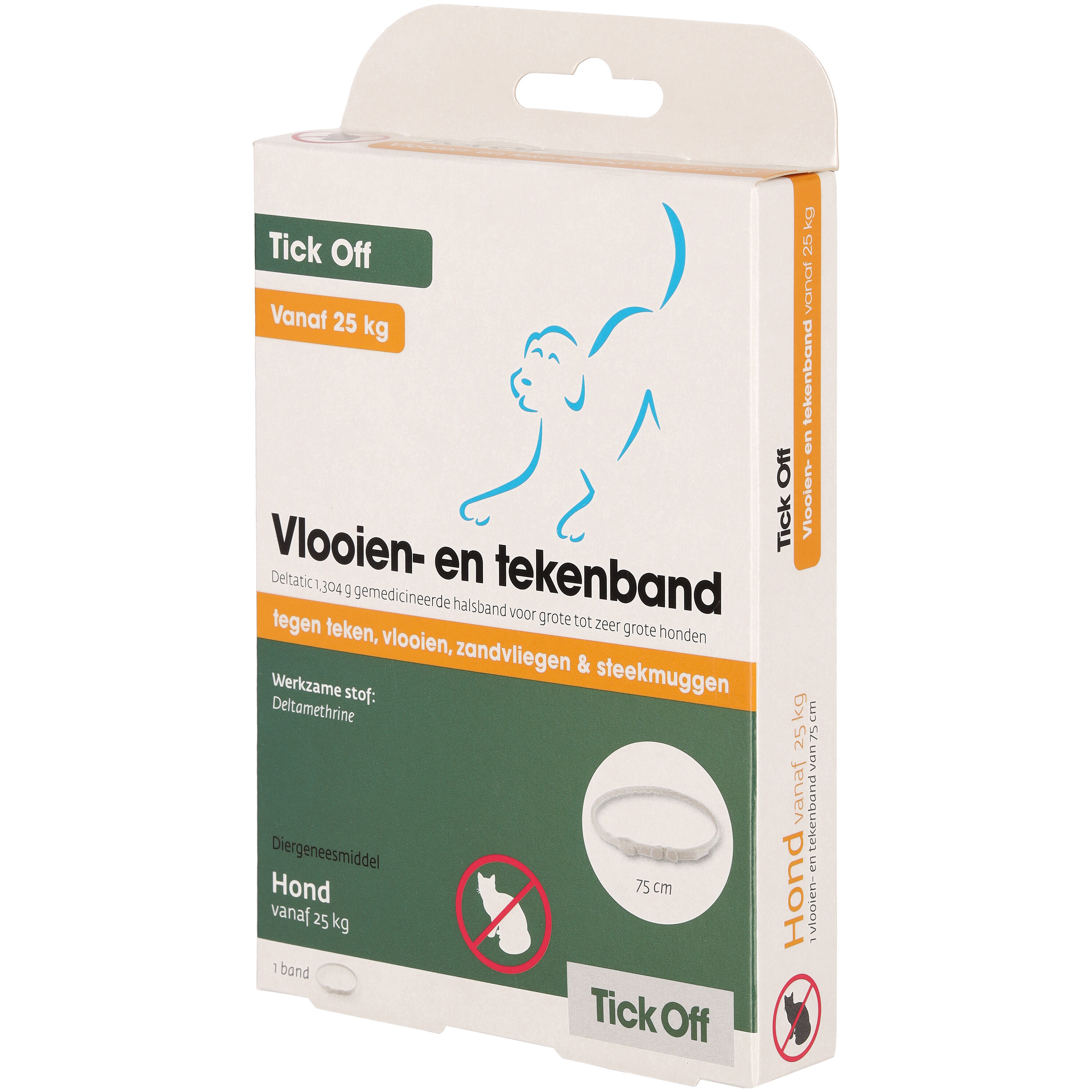 Tick off - Anti Vlooien en Tekenband Hond - 13.70 cm - 9.60 cm - 75.00 cm - 4.70 cm
