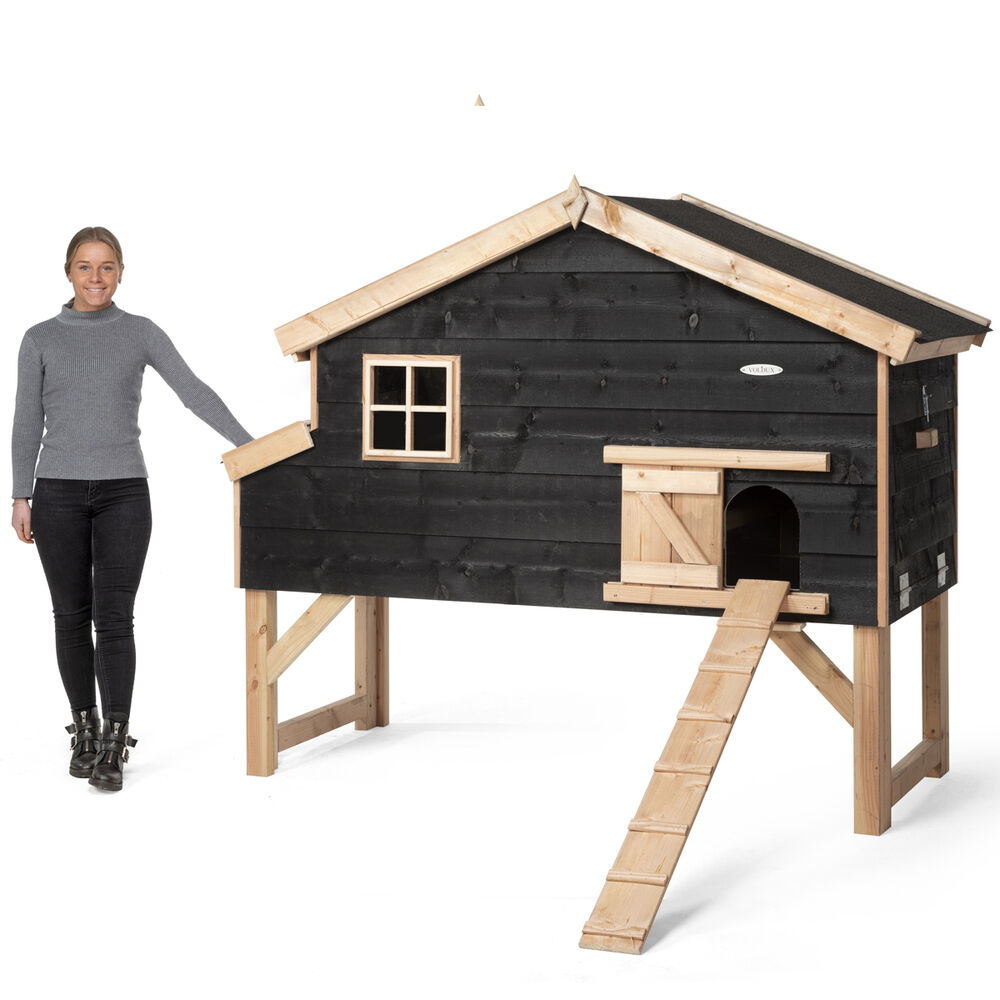 Voldux Jens XL - Kippenhok - Naturel/zwart