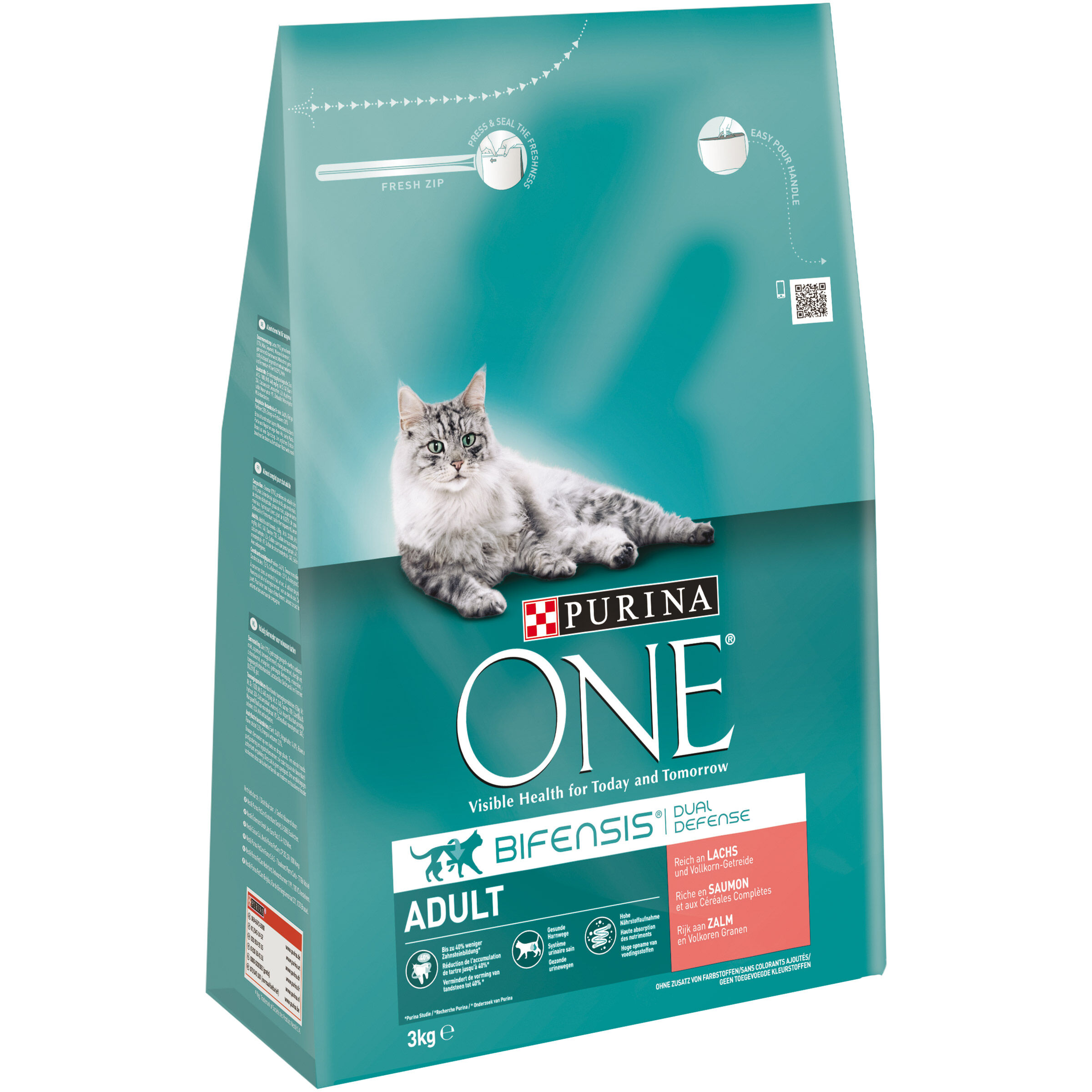 Purina One Adult - Kattenvoer - 3 - zalm Purina One Adult - Kattenvoer - 3 - zalm