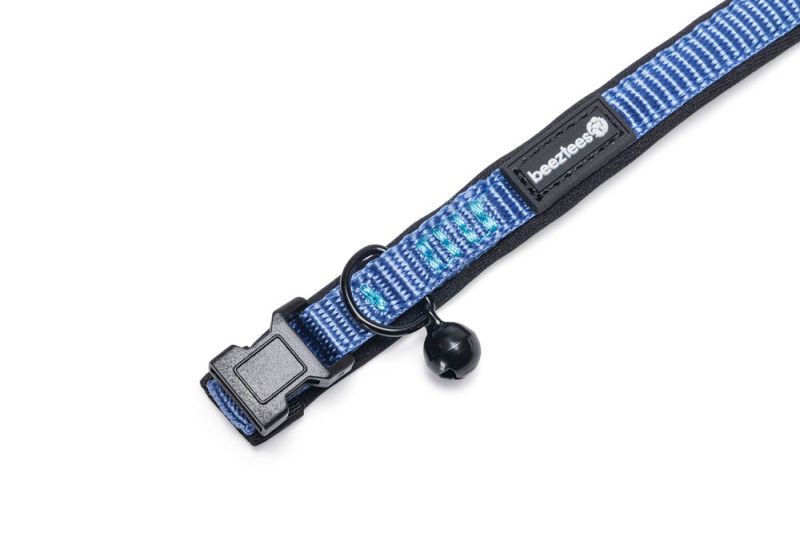 Beeztees Parinca - Kattenhalsbandje - 30 cm - Blauw - 10 mm