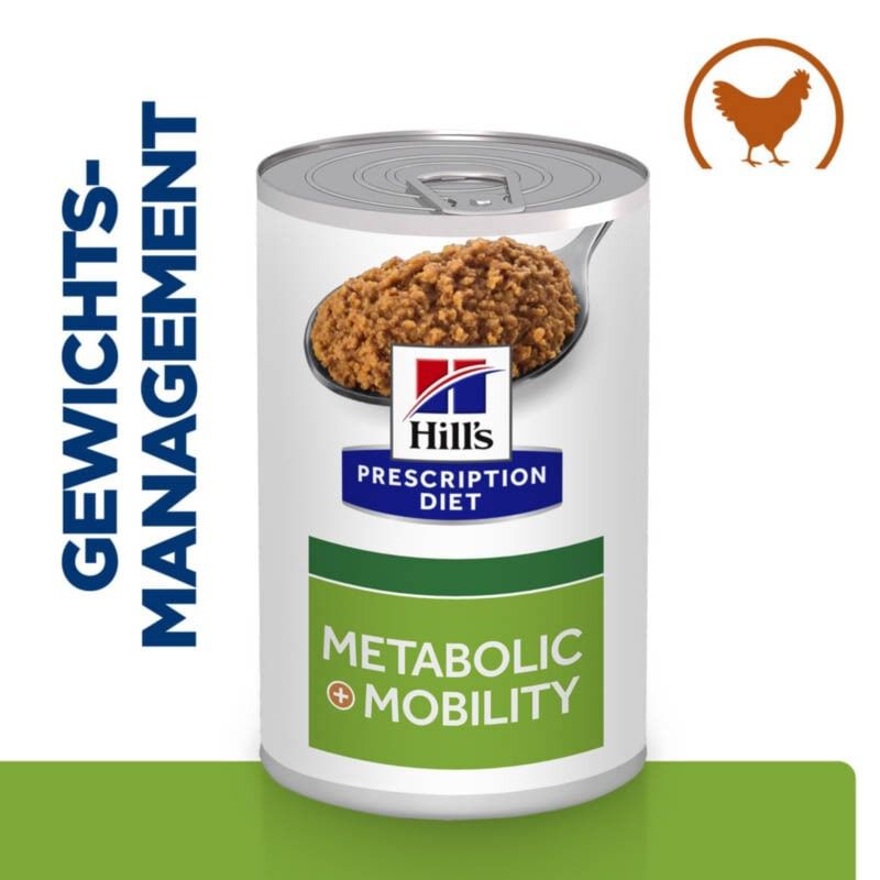 Hill's Prescription Diet Metabolic+Mobility j/d - Hondenvoer - Kip - 370 gram