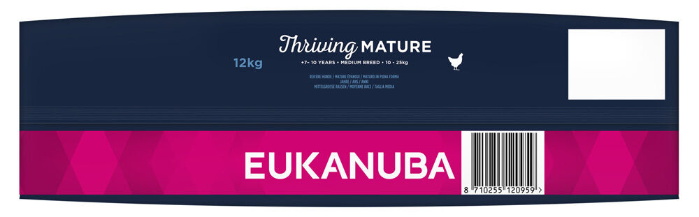 Eukanuba Thriving Mature Medium - Hondenvoer - Kip - 12 kg