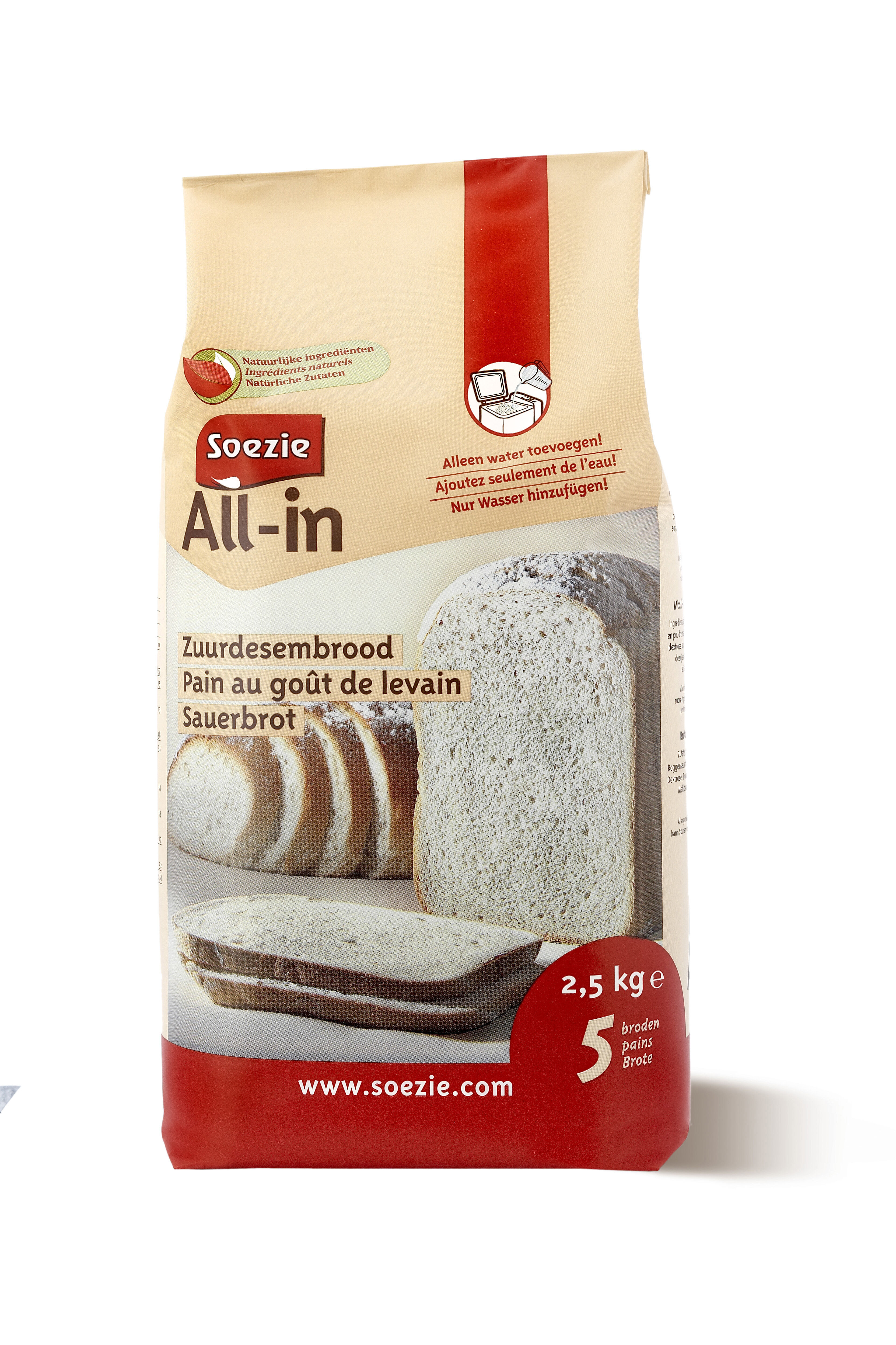 Soezie All-in-mix Zuurdesembrood - Broodmeel Soezie All-in-mix Zuurdesembrood - Broodmeel