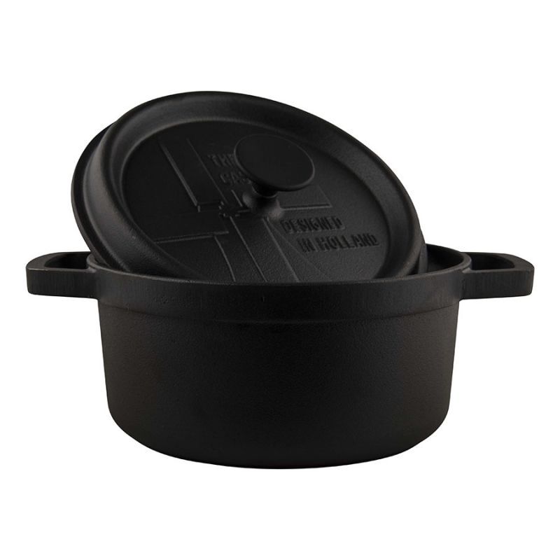 The Windmill Cast Iron BBQ Pan L 3,5L - Zwart - Large The Windmill Cast Iron BBQ Pan L 3,5L - Zwart - Large