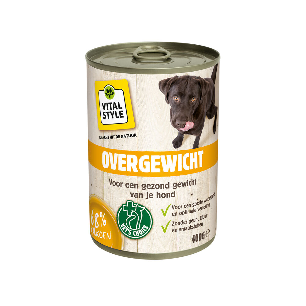 VITALstyle Overgewicht - Hondenvoer - 400.00 - kalkoen