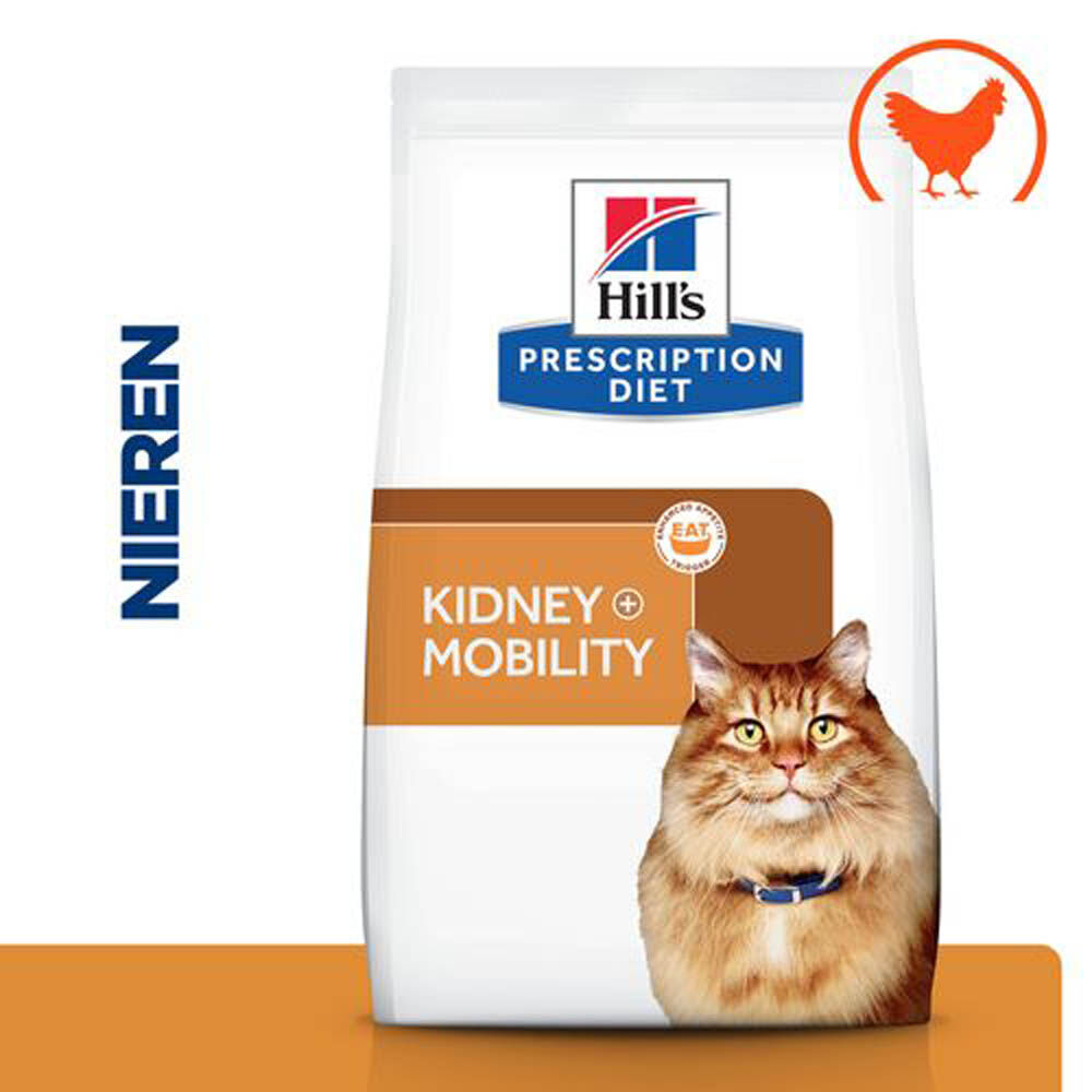 Hill's Prescription Diet Kidney+Mobility - Kattenvoer - Kip - 3 kg