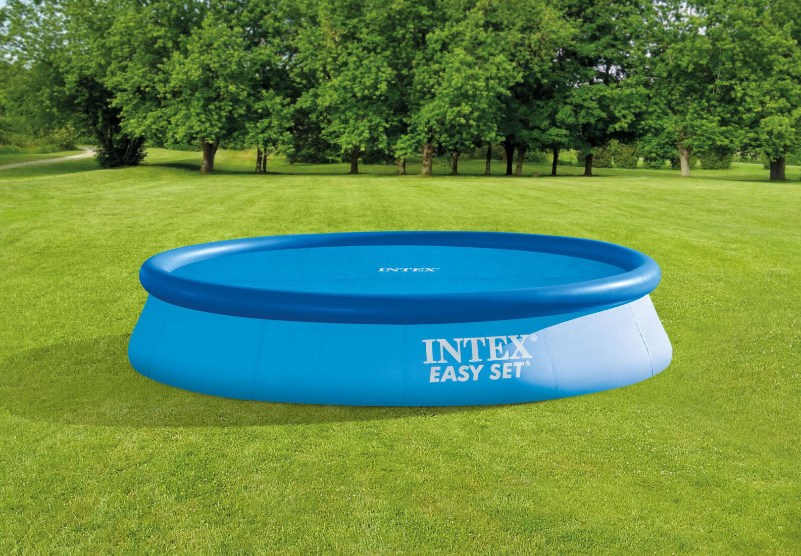 Intex Solar Frame Pool Afdekzeil - Zwembaden - Blauw - 43.2x36.5x24.5 cm - 366 cm