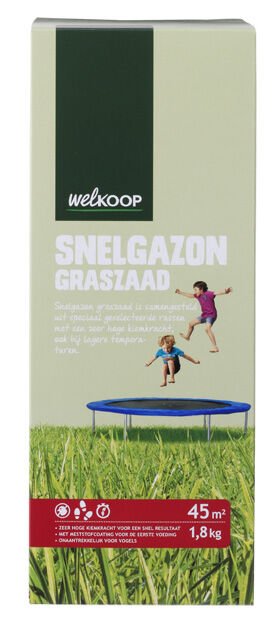 Welkoop Snelgazon - Graszaad - 45m2