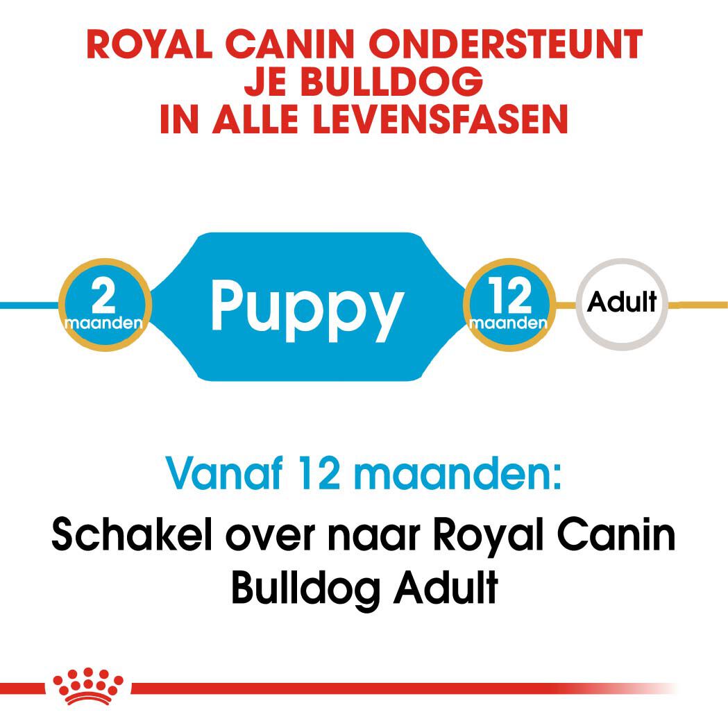 Royal Canin Bulldog Puppy - Hondenvoer - 12 - gevogelte