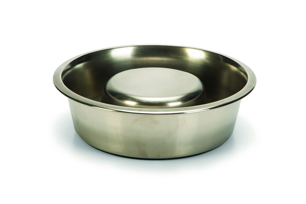 Beeztees Anti-Schrokbak RVS - Voerbak - Zilver - 25 cm - L Beeztees Anti-Schrokbak RVS - Voerbak - Zilver - 25 cm - L