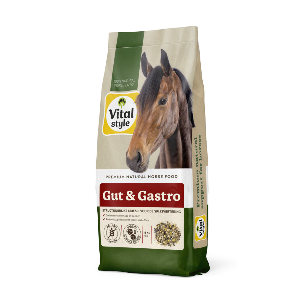 VITALstyle Gut & Gastro Muesli - Paardenvoer - 15 - Zak