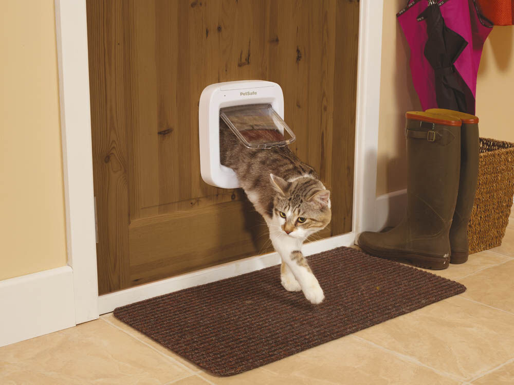 Petsafe - Kattenluik op microchip - 24.00 cm - Wit - 22.00 cm - 12.20 cm