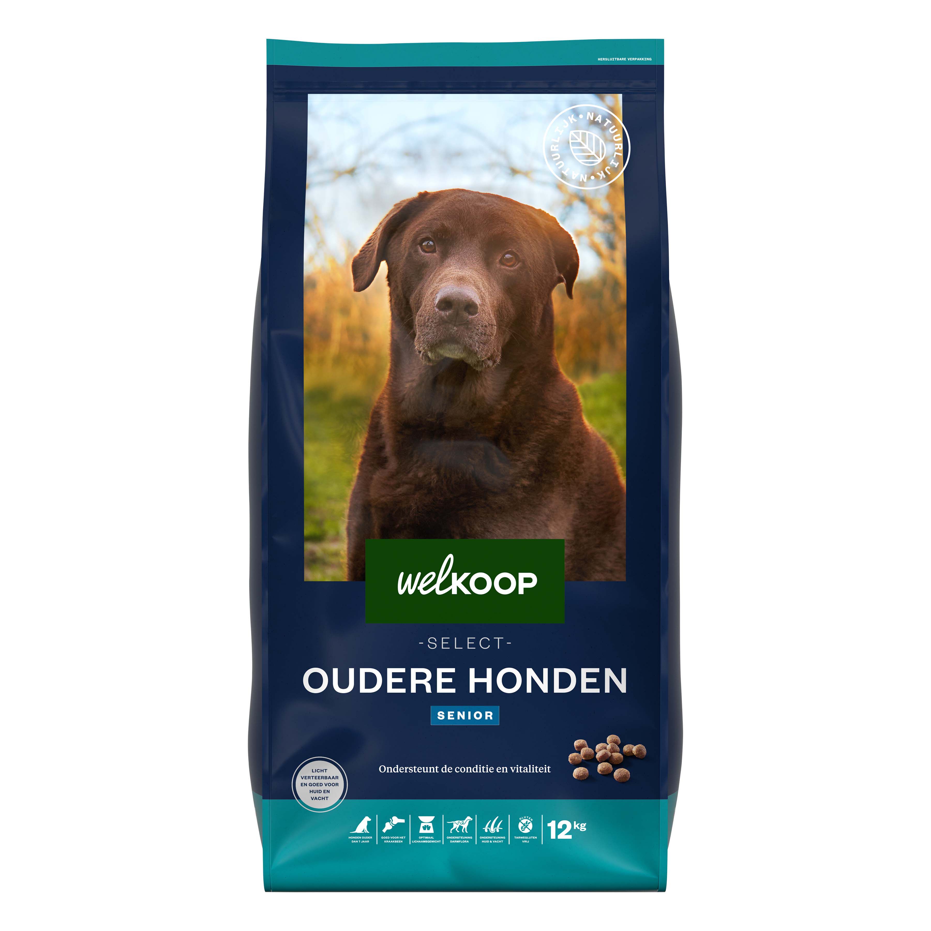 Welkoop Select Senior Krokante brokken - Hondenvoer - 12.00 - kip