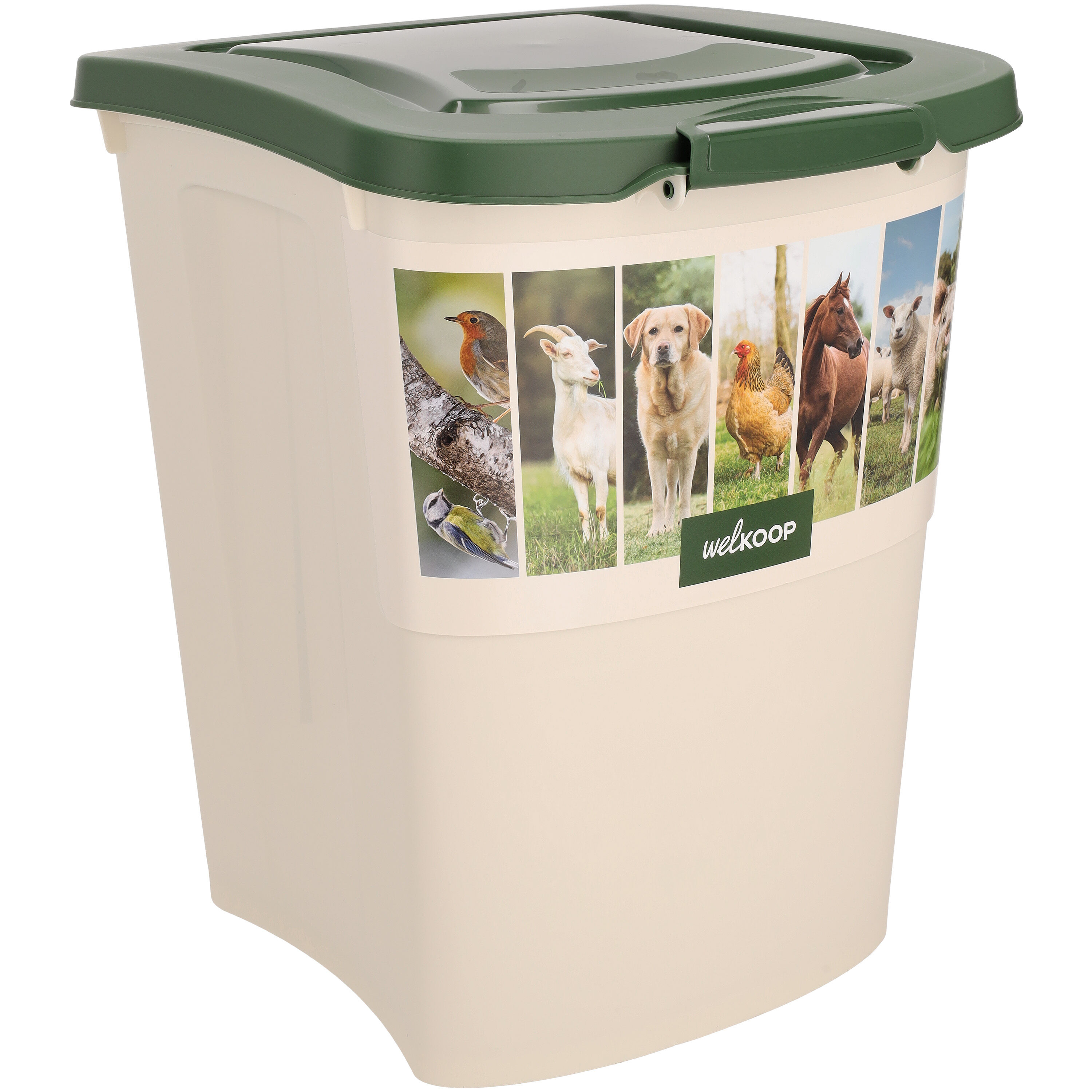 Welkoop - Voerton - 38.00 l - 50.00 cm - Wit Groen - 41.00 cm - 37.00 cm