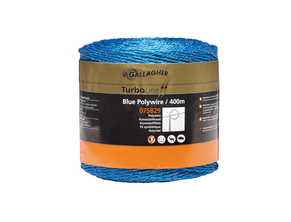 Gallagher Kunststofdraad   - Geleiders - 14.5 cm - 400 - Blauw - 16 cm - 40000 cm
