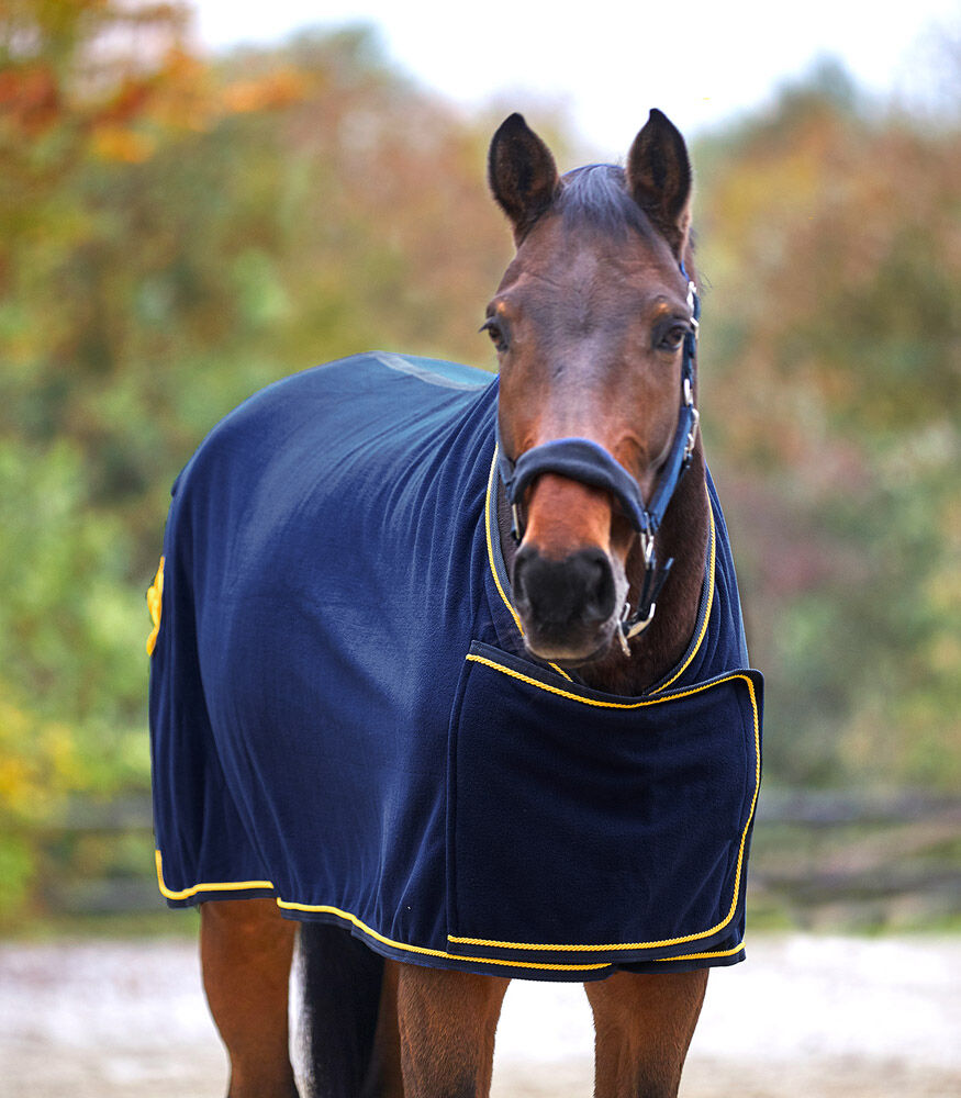 Waldhausen Sponsor - Zweetdeken - Paardendeken - 1.00 cm - Blauw - 1.00 cm - 135/185 - 1.00 cm