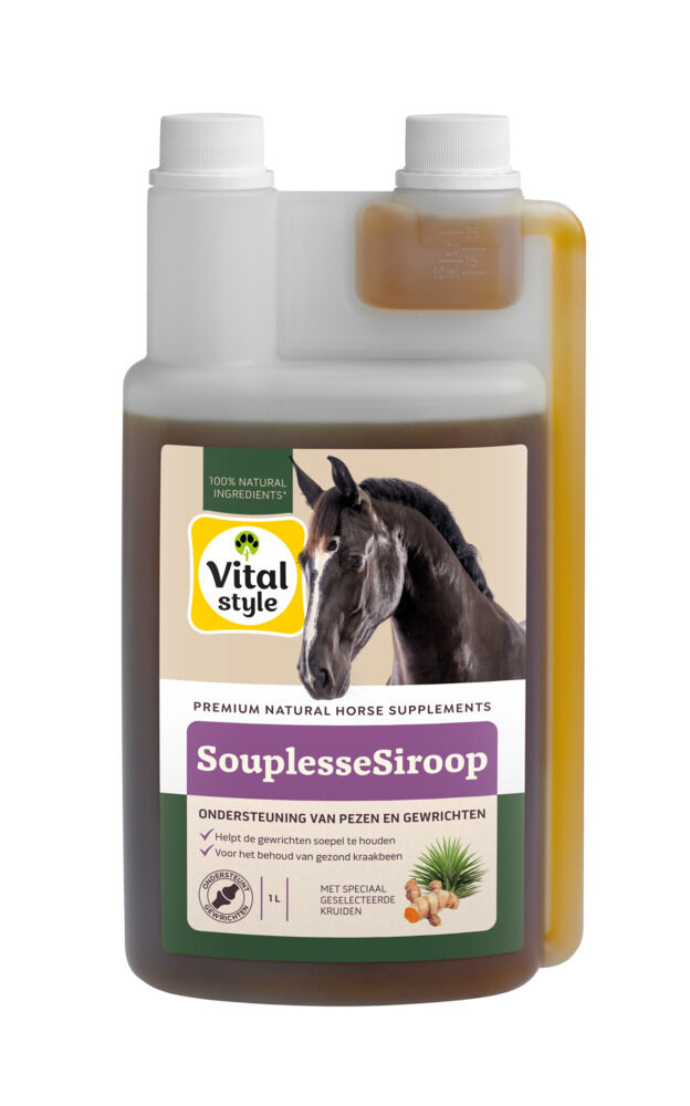 VITALstyle Souplessesiroop - Gewricht & Peessupplement Paard - 2.5 - Can VITALstyle Souplessesiroop - Gewricht & Peessupplement Paard - 2.5 - Can