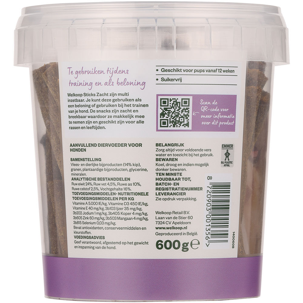 Welkoop - Sticks Zacht - 600 - kip