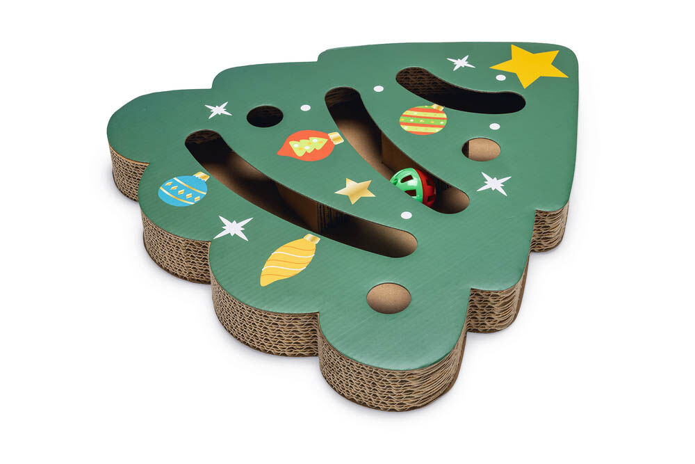 Beeztees Kerstboom Krabkarton - Kerst kattenspeeltje - 1.00 cm - 1.00 cm - 1.00 cm