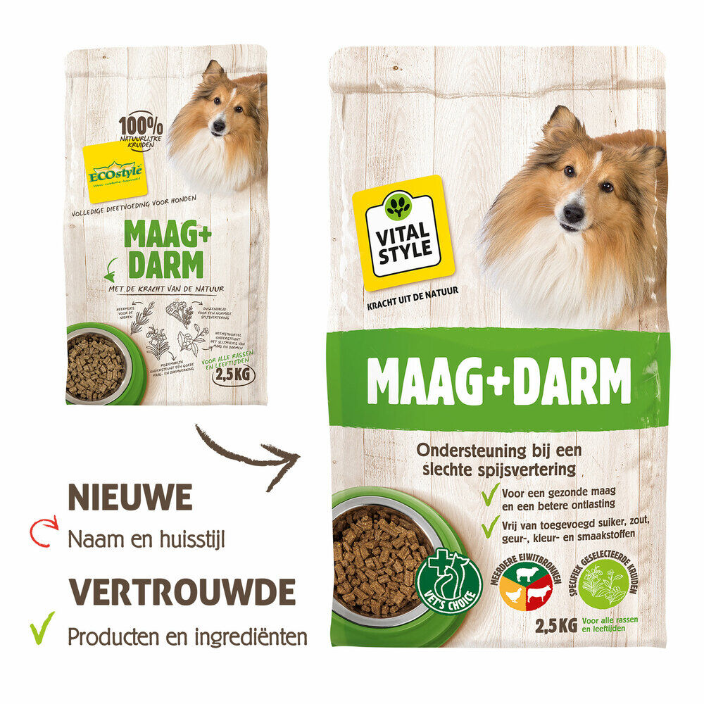 VITALstyle Maag + Darm - Hondenvoer - 2,5 kg VITALstyle Maag + Darm - Hondenvoer - 2,5 kg