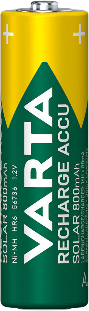 VARTA Solar AA 800mAh Oplaadbaar - Batterij