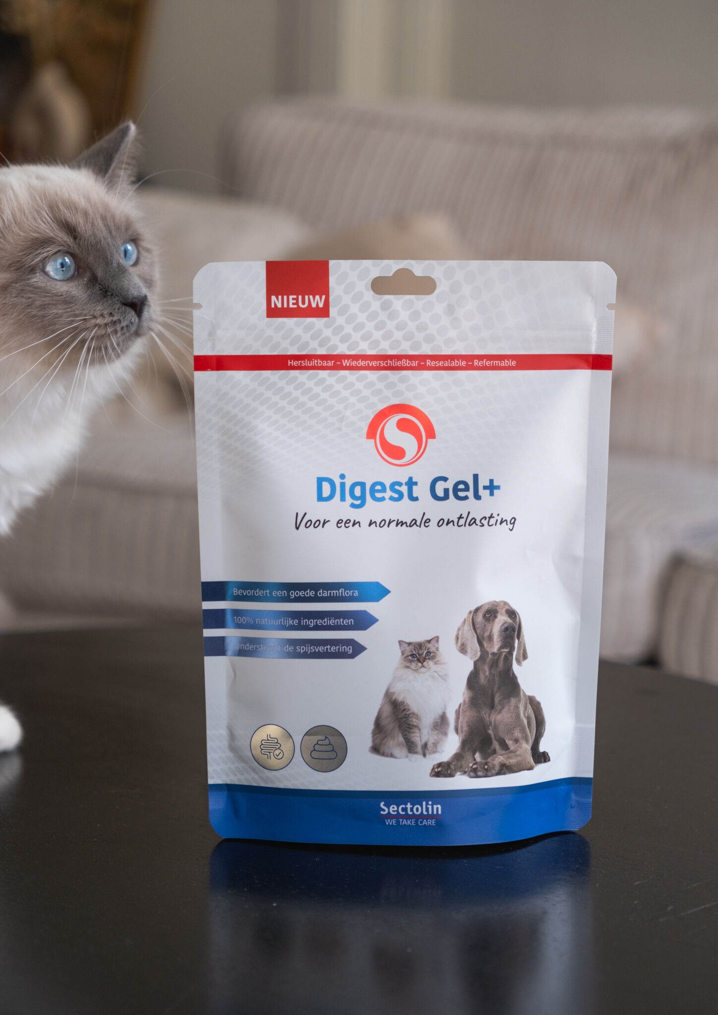 Sectolin Digest Gel+ Spijsvertering en darmflora Prebiotica - Hond en Kat - 100