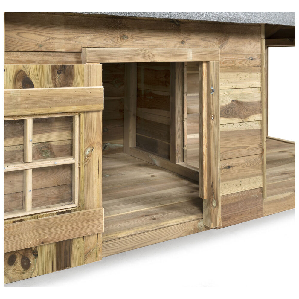 Voldux Naud - Hondenhok - 110.00 cm - Naturel - 107.00 cm - 201.00 cm