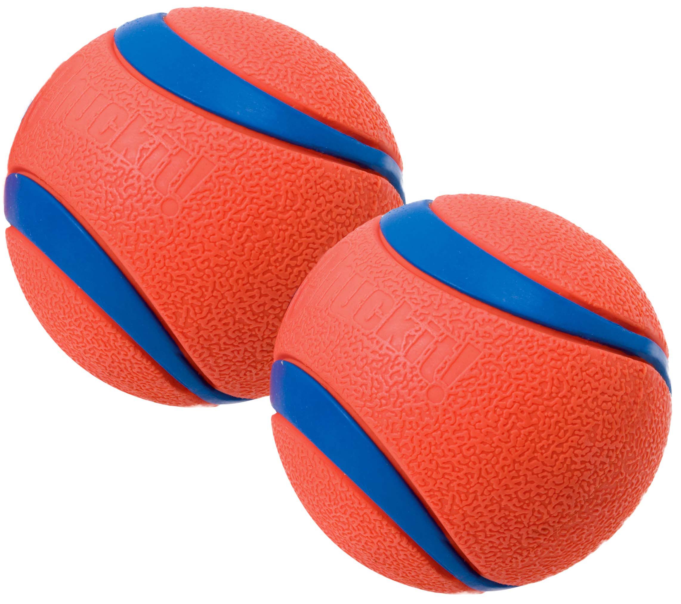 Chuckit Ultra Ball - Apporteren - Hondenspeelgoed - oranje/blauw - 16.50x15.20x15.20 cm - M