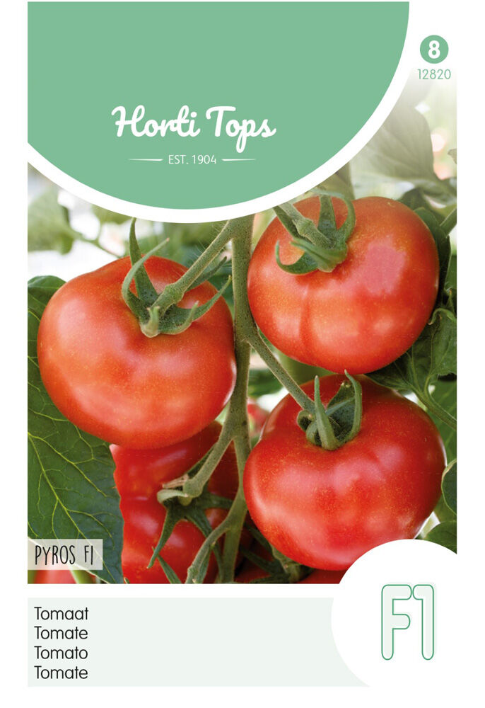 Hortitops Tomaten Solanum lycopersicum L. (syn L. esculentum) Pyros F1 - Groentezaden Hortitops Tomaten Solanum lycopersicum L. (syn L. esculentum) Pyros F1 - Groentezaden