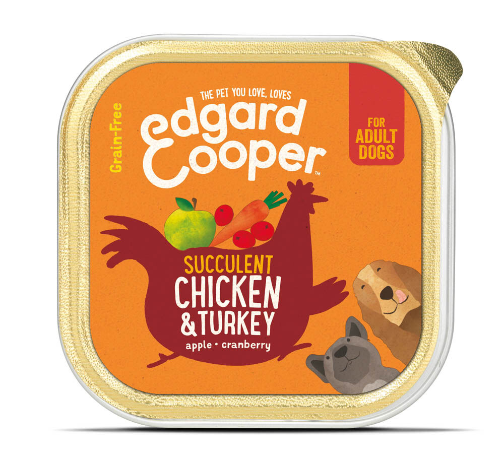 Edgard & Cooper Adult - Hondenvoer - Kip - Kalkoen - 150 gram